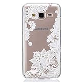 Samsung Galaxy J3 2016 ケース カバー, UNEXTATI 高品質 TPU 超薄型 柔軟 保護カバー ケース 液晶保護 脱着簡単 耐衝撃 軽量 Samsung Galaxy J3