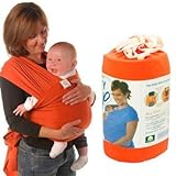 Linyuan 安定した品質 Orange Baby Sling Cotton Carrier Baby Wrap for Babies From Birth to 35 lbs