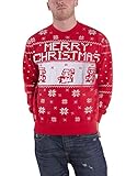 Super Mario Christmas Jumper Mario Jumping 新しい 公式 Nintendo メンズ Size XL