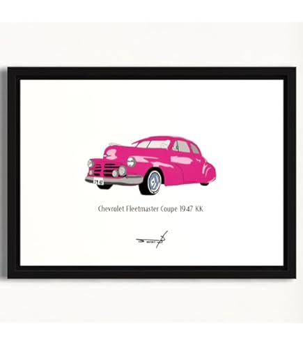 Amazon.co.jp: ポスター ビンテージカー ポップアート アメ車 A4
