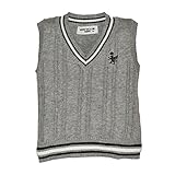 ★☆メンズクラブミニMen'ｓ Club Mini☆★ケーブル柄のトラッド風ニットベスト80cm：90cm：95cm (95cm, グレー)