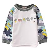 Cutelove 子供服　キッズ　ボーイズ　男の子　春　秋　トップス　上着　ジャケット　長袖　韓国風　綿製品　迷彩　プルオーバーセーター　2色　かっこいい　おしゃれ