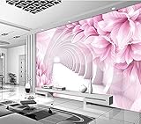 3 D 壁紙ベッドルームの壁画近代的なエンボス加工の花 TV 背景の壁面 BJ 1041