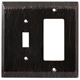 Franklin真鍮126392 Stately Singleトグルスイッチ/ Decorator壁スイッチプレート/プレート/カバー、ベネチアブロンズ