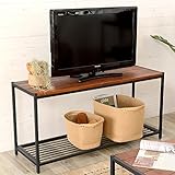 【アジア工房】アイアンフレームのローシェルフ(63080) [並行輸入品]