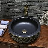 GYP 盆地セラミック盆地アート流域シンクウォッシュ盆地シックニングレトロシンプル ( 色 : A )