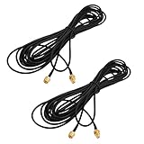 uxcell SMAケーブル SMAオスーメスアダプターコネクタ RG174ケーブル 6M長さ 2個入り