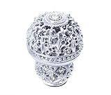 Carpe Diem Hardware 7620-24C Versailles Large Round Knob Fleur De Lys Open Basket Decorative Spheric
