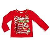 Holiday Time SHIRT ベビー・ガールズ カラー: レッド