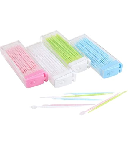Amazon.co.jp: 150ピース 歯間ピックプラスチック爪楊枝 50本x3 爪 大