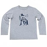 THE NORTH FACE(ノースフェイス) ロングスリーブアニマルティーキッズ NTJ81614 ミックスグレー 80
