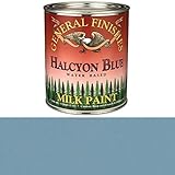 General Finishes QHB Milk Paint, 1 quart, Halcyon Blue [並行輸入品]
