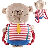 Davcor Moring 可愛いリュック 赤ちゃん ごっつん防止 ケガ防止 乳幼児用 頭を保護できる 保護クッション 怪我防止 衝撃防止 よちよち歩きの赤ちゃんにぴったり 全3種 可愛い熊 伸縮式肩