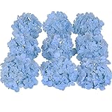 Luyue アジサイの 頭状花 シルク 造花 花ヘッド 花 部分のみ 直径 約 15センチ (8色 10個 )