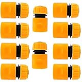 Kicode 水ホースのチューブコネクタ チューブ継手配管ガーデンウォッシュカプラ 1パック プラスチックイエロー