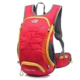 MaiTianバイク・バックパック・サイクリング・バックパック水和パック旅行キャンプ/ハイキング用のヘルメットbag15l (赤い)