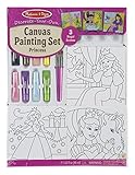 [メリッサ ・ ダグ]Melissa & Doug Canvas Painting Set: Princess 3 Canvases, 8 Tubes of Paint 9449 [並行輸入品]