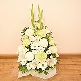 白YW お供え　ベストセラーNO.1獲得商品　幅２５ｃｍ×高さ４５ｃｍ　お供え用アレンジメント (③白YW　日時指定便)