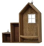 azi-azi インテリア ハンドメイド 木製棚 ハウスシェルフ L AZ-711