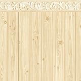 Peel & Stick Backsplash Border Panel Yellow Contact Paper Self-Adhesive Wallpaper 4152-3 : 1.96 Feet