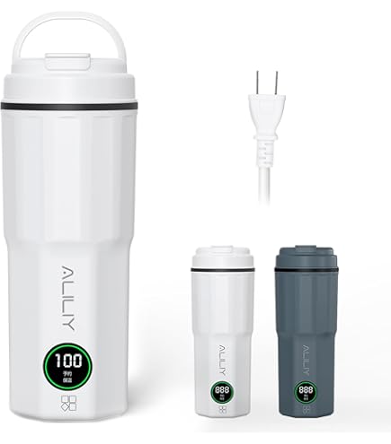 Amazon.co.jp : 電気ケトル USB 充電式 トラベル湯沸かし器 30℃～100