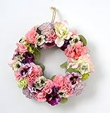 カーネーションのアートフラワーリース