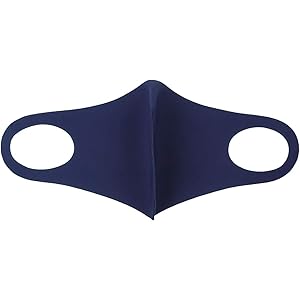 マスク 夏用 冷感 洗える 夏 涼しい 大きめ おしゃれ UVカット ファッション ブランド 7JEWELRY ネイビー Sサイズ