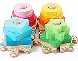 Agooding Colorful Shape Stack and Sort Set [並行輸入品]