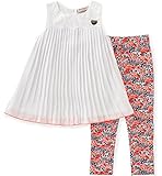 Juicy Couture Big Girls' 2 Piece Pant Set-Printed White 8/10 [並行輸入品]