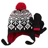 カーターズ Carter's 防寒 ニット 帽子 手袋 セット フェアーアイル柄 アクリル95%、ポリウレタン5% 秋冬 Fair Isle Hat & Mitten Set 12-24M (78-8
