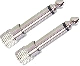 φ3.5mm モノラルミニジャック(メス) → φ6.3mm モノラル標準プラグ(オス) 変換プラグ 2個セット PLG-N1-2P