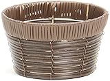 ポリエチレン製 バスケット 丸型アレンジ S (φ15×8.5cm) 551-202B