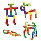 iyshougong 1セットプラスチックDIY Assembling水パイプBuilding Blocks Toy Kidsトンネルブロックモデルおもちゃ子供脳トレーニングおもちゃ早期教育玩具
