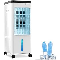 冷風機 冷風扇 空気浄化 強力送風 3段階風量 自動首振り Amazon | 冷風機 強力 人気 冷風扇 冷風扇風機【2025年新登場 1