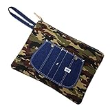 [リー] Lee クラッチ 0420866 オーバーオール ポケット クラッチバッグ デニム ヒッコリー カモ 通学 通勤 旅行 可愛い おしゃれ 0112.カモ