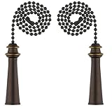 Wellington 7721400 Westinghouse Lighting Trophy Pull Chain, Oil Rubbed Bronze (2 - Pack) [並行輸入品]