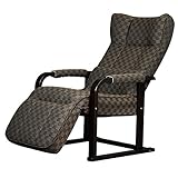 【サンニード】リクライニングチェア くつろぎチェアーSWO-148N ベージュ/ナチュラル 肘掛け 肘付き ハイバック