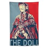 映画タペストリー 血のプロパガンダ 人形 Bloodborne Propaganda The Doll タペストリー タペストリー 壁アート プリント リビング 寝室 ダイニングルーム ホーム装飾 壁掛け40"x60"