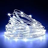 BULARY イルミネーションライト led イルミネーション 電池式 クリスマス飾り 飾りライト 2m 20LED 1個入り ストリングライト フェアリーライト 点滅ライト 銅線 ワイヤーライト ア