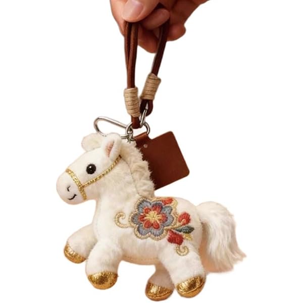 Amazon.co.jp: [LUCKADD] ウマ キーホルダー 馬 ぬいぐるみ 2026年 午