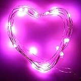 2 m 20led Miniフェアリーストリングライト、ボタンセルPoweredシルバー銅ワイヤランプ Alimao