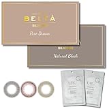 カラコン 2-WEEK Refrear BELTA SILICONE 2ウィーク ベルタ シリコン 3枚入り2箱 [マスクシート付き] ±0.00 度なし ブラウン