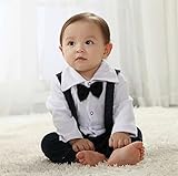 BAOHULU ベビー服　ロンパース　男の子　洋装フォーマル　長袖　ベビー　カバーオール　可愛い　キュート　写真　撮影　お出かけ着　日常着