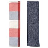 ココトリコ（cocotorico） シートベルトカバーリバーシブルタイプ 2個セット マルチチェック柄 【マルチチェックレッド】