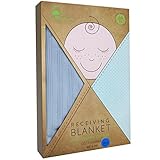 YourEcoFamily Certified Organic Cotton Receiving Blanket - Softest Swaddling Blanket For Your Baby B