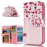 Zeebox Galaxy S3 手帳型 ケース スタンド機能 カード収納ホルダー 衝撃吸収 Samsung Galaxy S3 対応 高品質 保護カバー 生涯補償付き (ピンク)