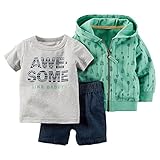 カーターズ Carter's ボディスーツ + カーディガン + パンツ 豪華3点セット 3-Piece Cardigan Set 9M (67-72cm)