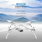 owill 2.4 G 4 CH Altitude Hold 0.3 M HDカメラWiFi FPV RCクアッドコプタードローンリアルタイム伝送ヘリコプター One Size ホワイト OW1129