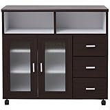 大川家具 アビライト 日本製 シンプルキッチン 幅90 カウンター ブラウン EN-0084