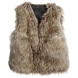 ユニセックスベビーFaux Fur Vest Warmノースリーブジャケット S 4327917599